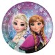 8 Piatti Tondi Carta Frozen 23 cm