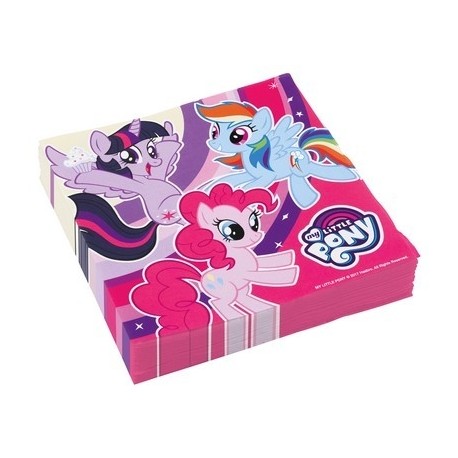 20 Tovaglioli Carta Little Pony 33x33 cm