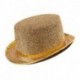 Cappello Cilindro Feltro Lurex Oro