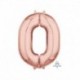 Pallone Numero 0 Rosa Gold 40 cm