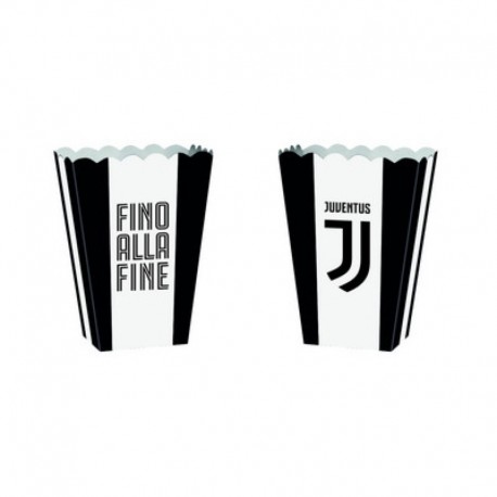 4 Contenitori Popcorn Juve 14x19 cm