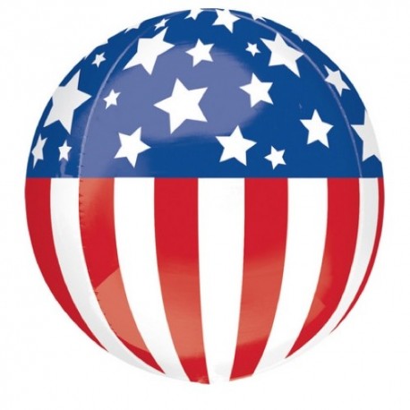 Pallone Bubble Bandiera Americana 50 cm