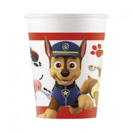 8 Bicchieri Carta Paw Patrol 200 ml