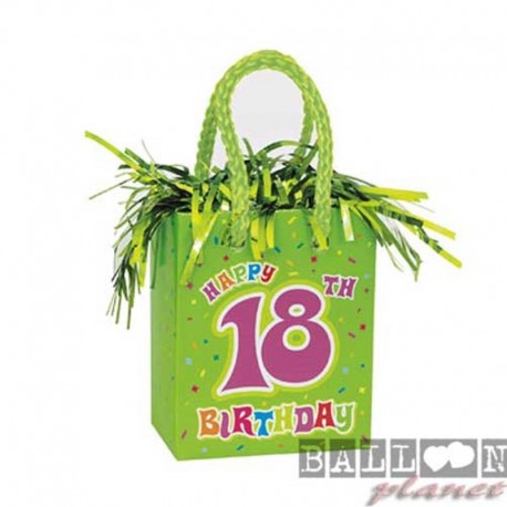 Pesetto Bag 18 Happy Birthday 14x7 cm