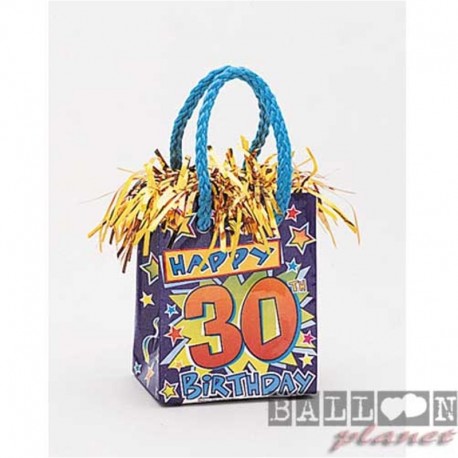 Pesetto Bag 30 Happy Birthday 14x7 cm