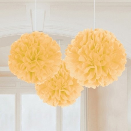  3 Fluffy Carta Oro 40 cm