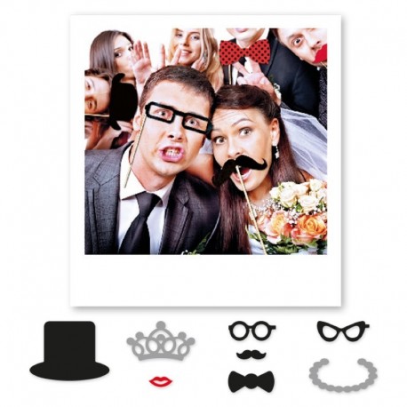 8 Photo Booth Matrimoni 20 cm