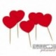 50 Picks Cuore Rosso 7 cm