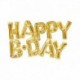 Pallone Happy B-Day Oro 150x25 cm