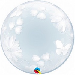 Pallone Deco Bubble Floreale 50 cm.