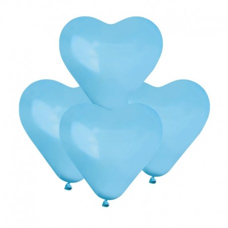 Palloncini Cuore Azzurri 15 cm