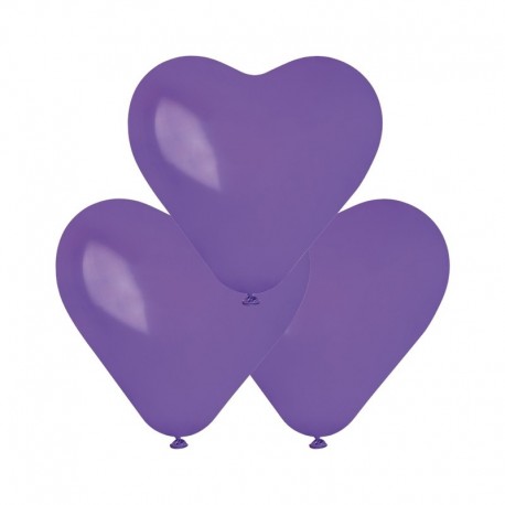 Palloncini Cuore Viola 25 cm