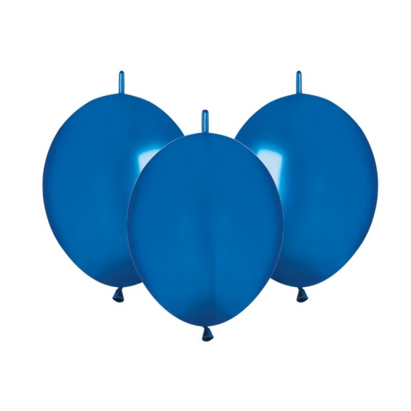 Palloncini Metallic Link Blu 12 cm - Balloon Planet
