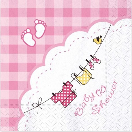 20 Tovaglioli Carta Baby Shower 33x33 cm