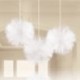 3 Fluffy Tulle Bianco 30 cm