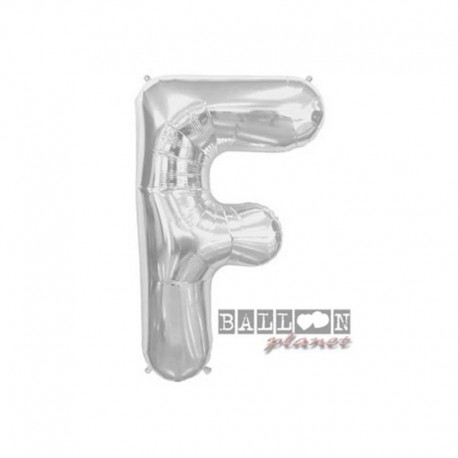 Pallone Lettera F Argento 40 cm