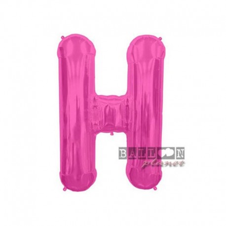 Pallone Lettera H Fucsia 40 cm