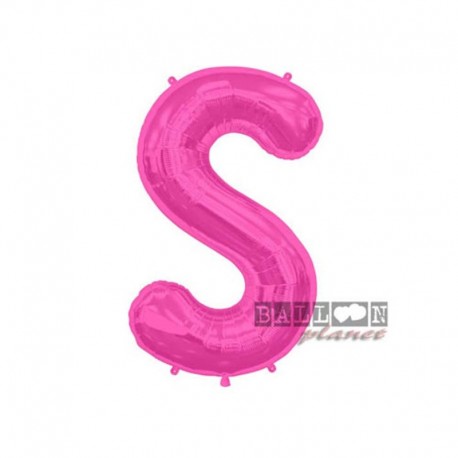 Pallone Lettera S Fucsia 40 cm