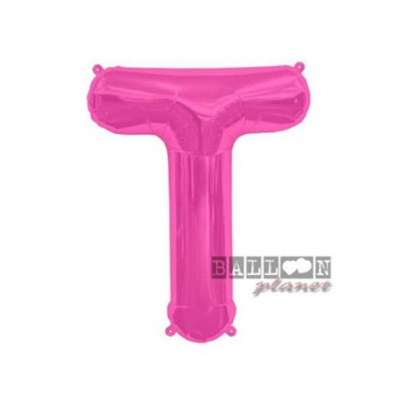 Pallone Lettera T Fucsia 40 cm