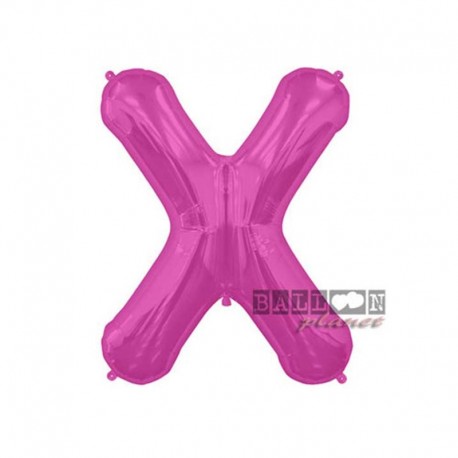 Pallone Lettera X Fucsia 40 cm