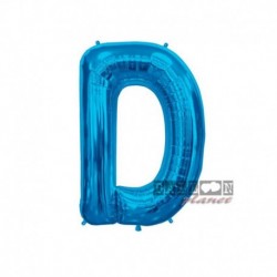 Pallone Lettera D Blu 40 cm