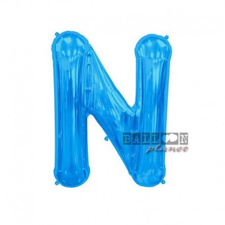 Pallone Lettera N Blu 40 cm