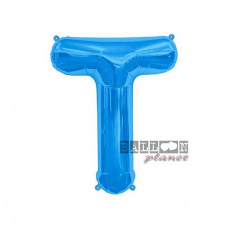 Pallone Lettera T Blu 40 cm