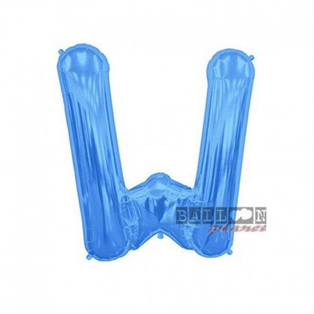 Pallone Lettera W Blu 40 cm