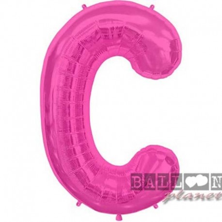 Pallone Lettera C Fucsia 90 cm