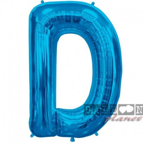 Pallone Lettera D Blu 90 cm