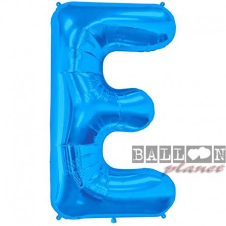 Pallone Lettera E Blu 90 cm