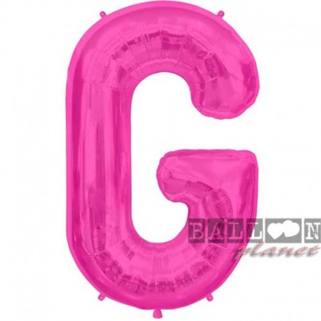 Pallone Lettera G Fucsia 90 cm