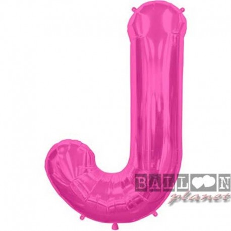 Pallone Lettera J Fucsia 90 cm