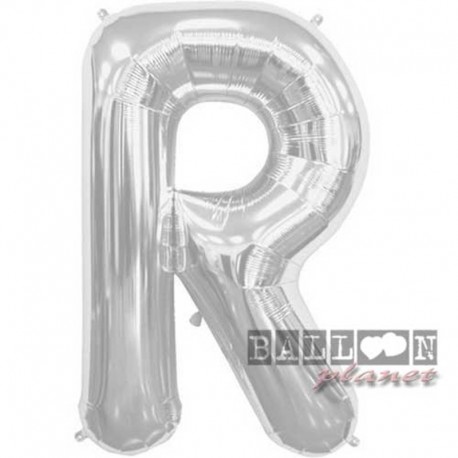 Pallone Lettera R Argento 90 cm