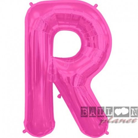 Pallone Lettera R Fucsia 90 cm