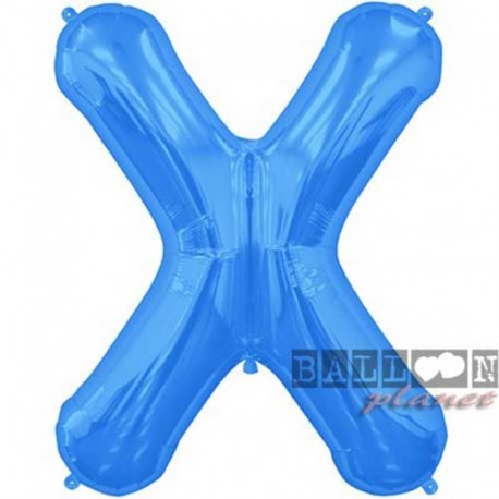 Pallone Lettera X Blu 90 cm