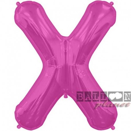 Pallone Lettera X Fucsia 90 cm