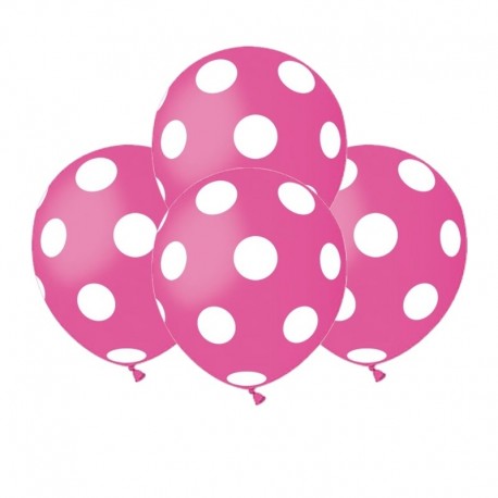 Palloncini Pois Fucsia 12 cm