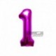 Pallone Numero 1 Fucsia 40 cm