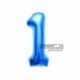 Pallone Numero 1 Blu 40 cm