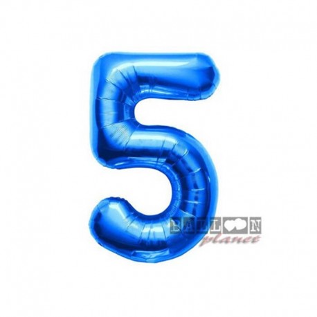 Pallone Numero 5 Blu 40 cm