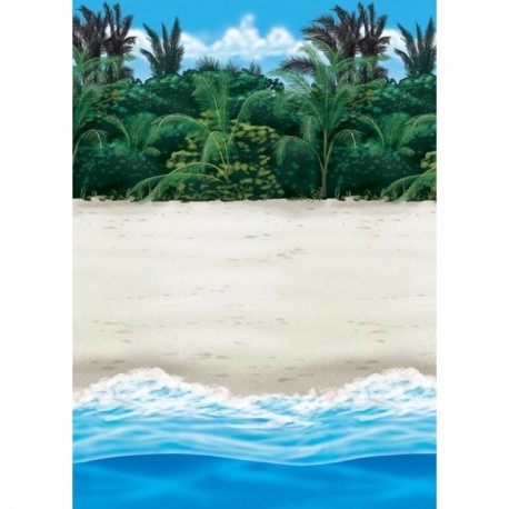 Fondale Spiaggia Tropicale 12x1 mt