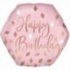 Pallone Rose Gold Birthday 60 cm