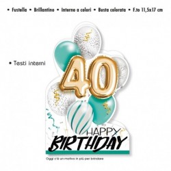 Biglietto Auguri Compleanno 40 Anni