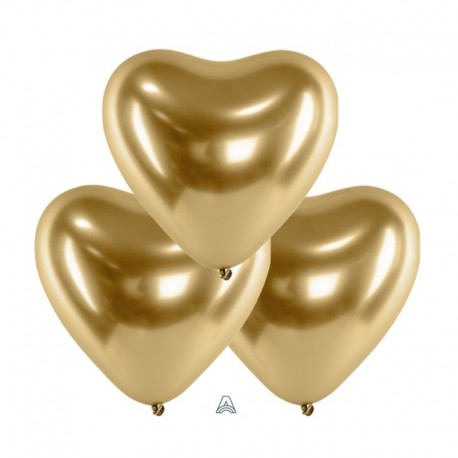 Palloncini Cuore Satin Luxe Oro 30 cm