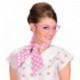 Foulard Rosa pois Bianchi