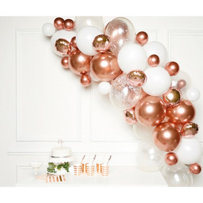 66 Palloncini Kit Arco Organico Rosa Gold - Balloon Planet