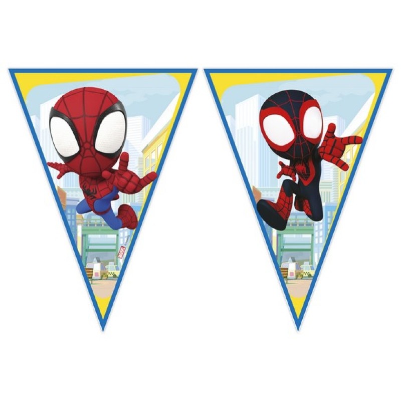 Festone Bandierine Carta Spidey - Balloon Planet