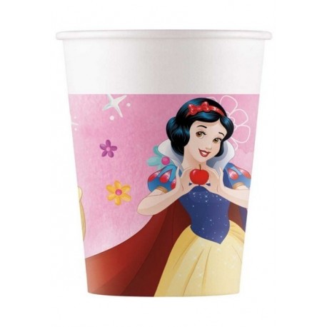 8 Bicchieri Carta Principesse 200 ml