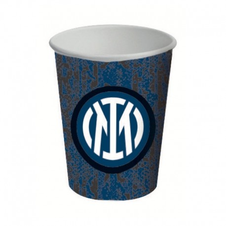 8 Bicchieri Carta Inter 266 ml